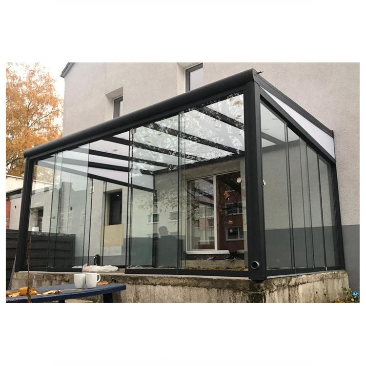 All season Aluminium Frame Patio Enclosure/ Garden Glass Roof Veranda