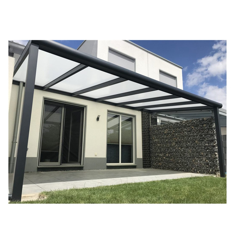 Garden Awnings Glass Patio Cover Balcony Sun Shade Roof Aluminum Outdoor Canopy