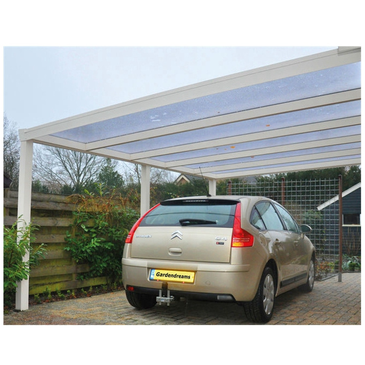 Polycarbonate carport for Aluminium PC Sheet Car parking Canopy