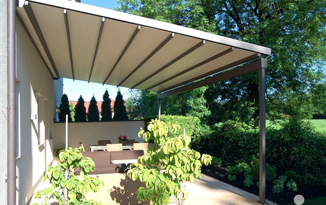 Shengcheng  Outdoor Aluminum Folding Retractable Roof  Pergola  System Motorized Awning Retractable Canopy