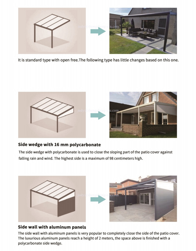 Prefabricated Veranda Sunroom House Conservatory 4 Season Sun Room Glass House Aluminium Glass Sunrooms For Solarium