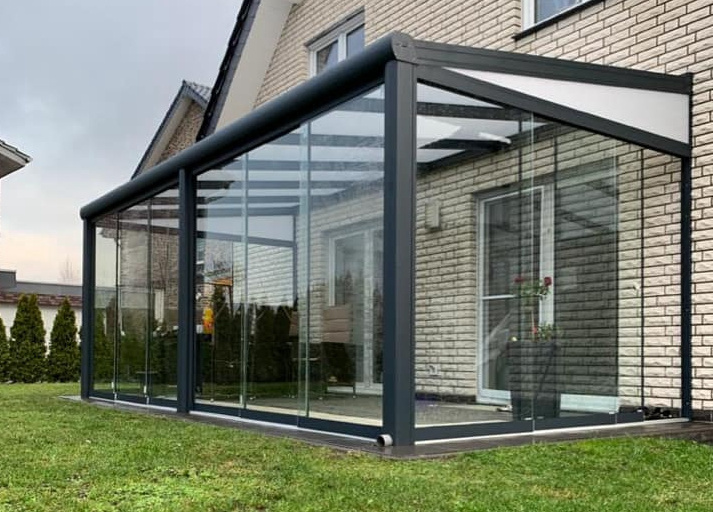 All season Aluminium Frame Patio Enclosure/ Garden Glass Roof Veranda