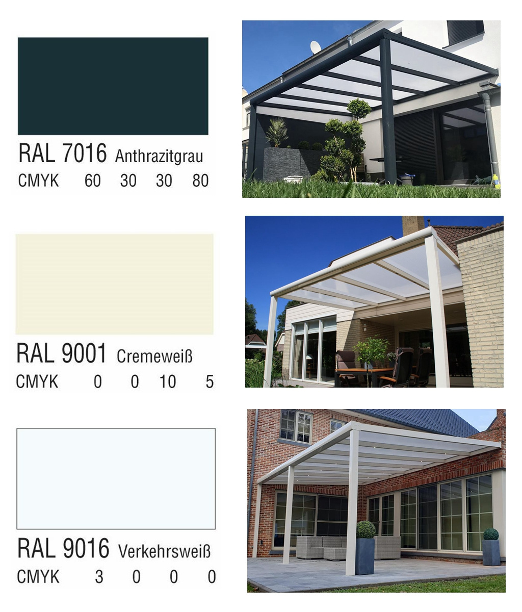 Customized Roof Frame Aluminium Glass Veranda Sunroom Glass Conservatory Green House For Sale