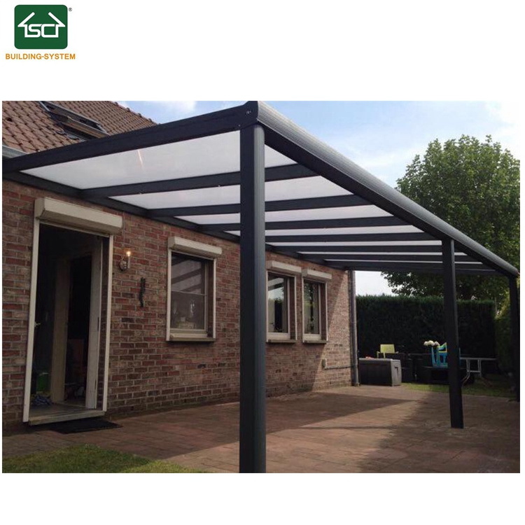 Garden Awnings Glass Patio Cover Balcony Sun Shade Roof Aluminum Outdoor Canopy