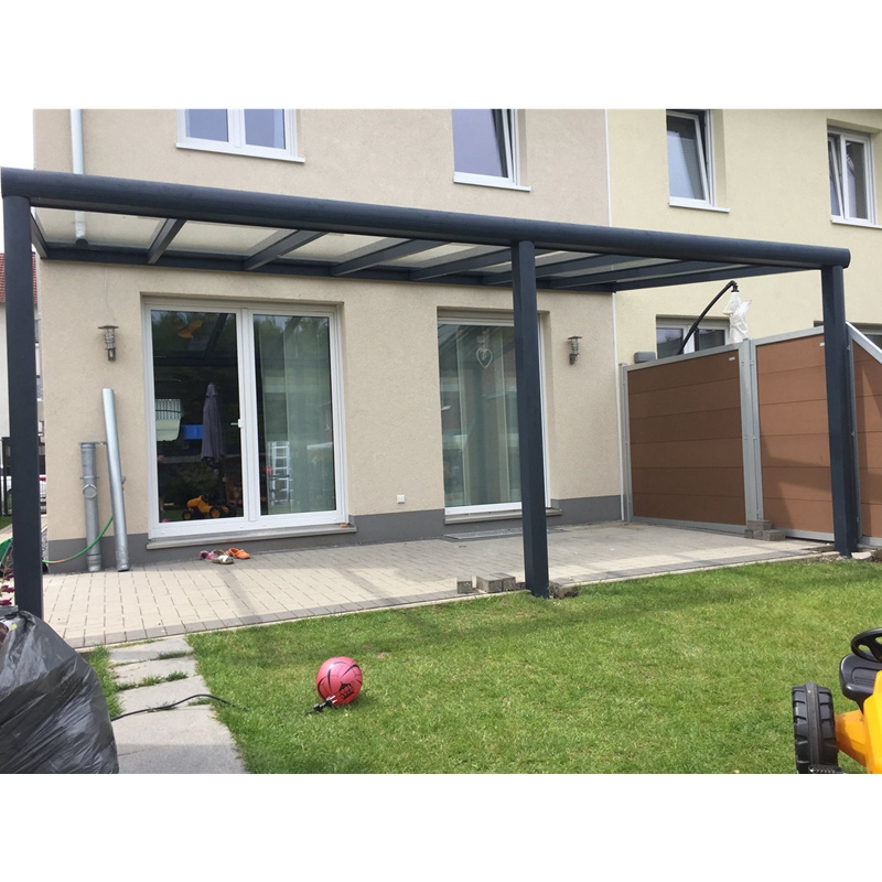 European style wall mounted porch canopy outdoor with polycarbonate roof