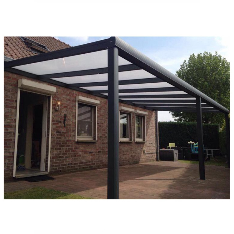 Aluminum louvered roof pergola kits/ glass pergola roof for veranda patio