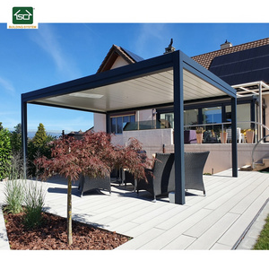 Outdoor Louvered Retractable Roof Pergola Awning Kits Outdoor Bioclimatic Pergola Aluminum Louvered Roof Pergola