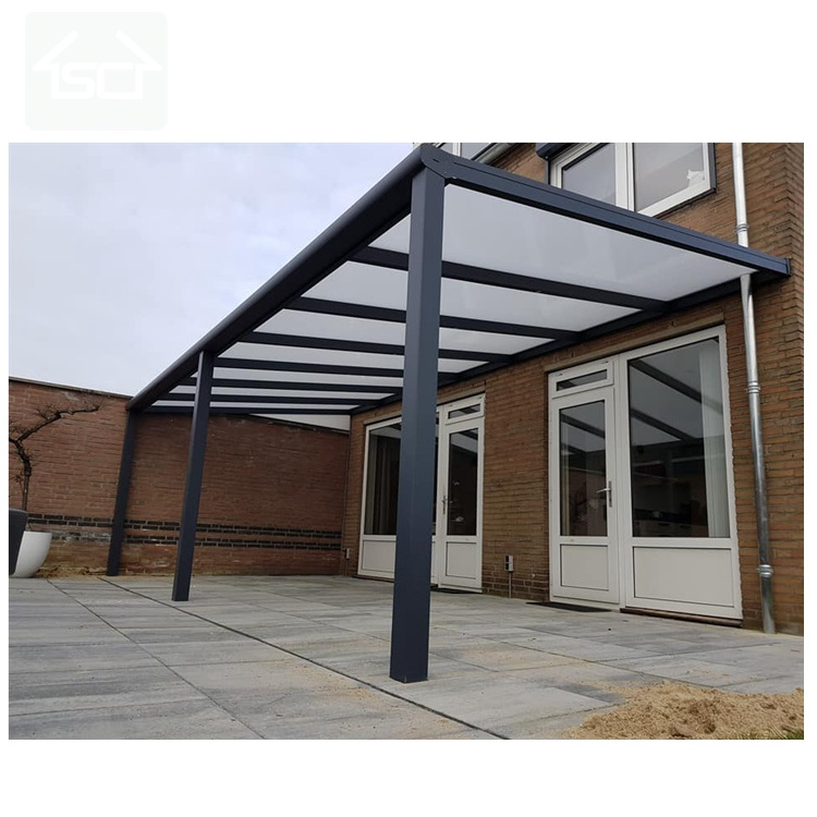 Aluminium polycarbonate Patio Poof Rain cover balcony Patio Canopy