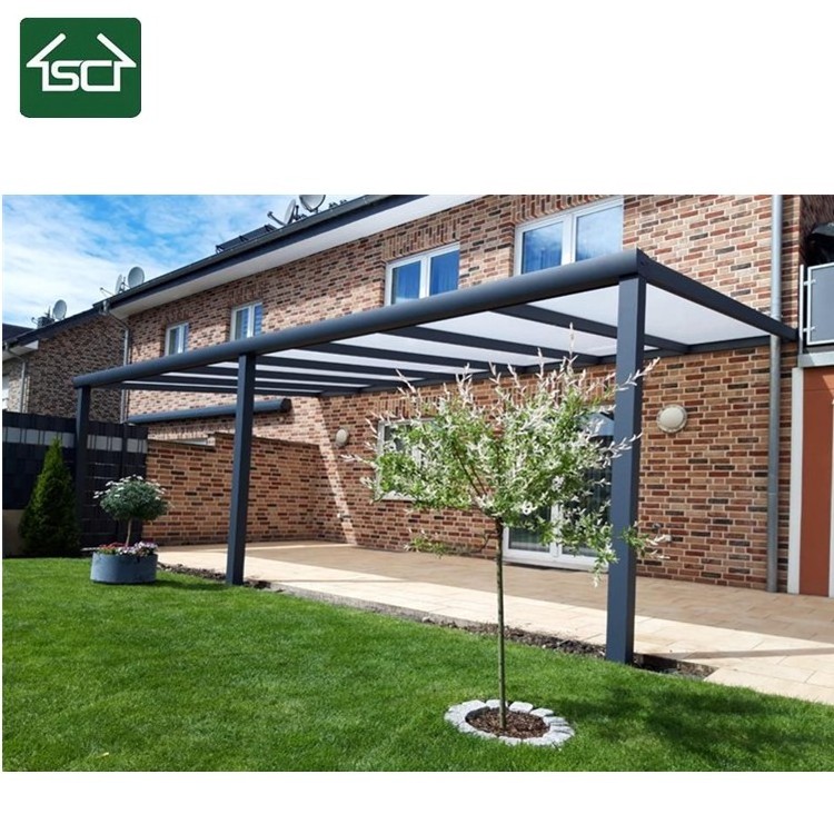 Outdoor Four Season Balcony Aluminium Wall Attached Garden  Sunroom for Terrasoverkapping Sunroom