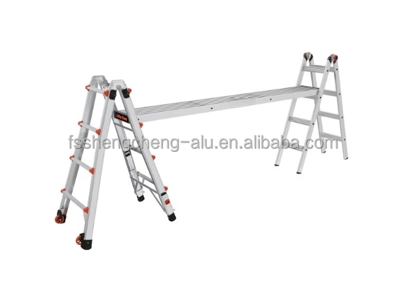 Aluminum Extension Plank with Skid-Proof Platform Scaffold Ladder Accessory