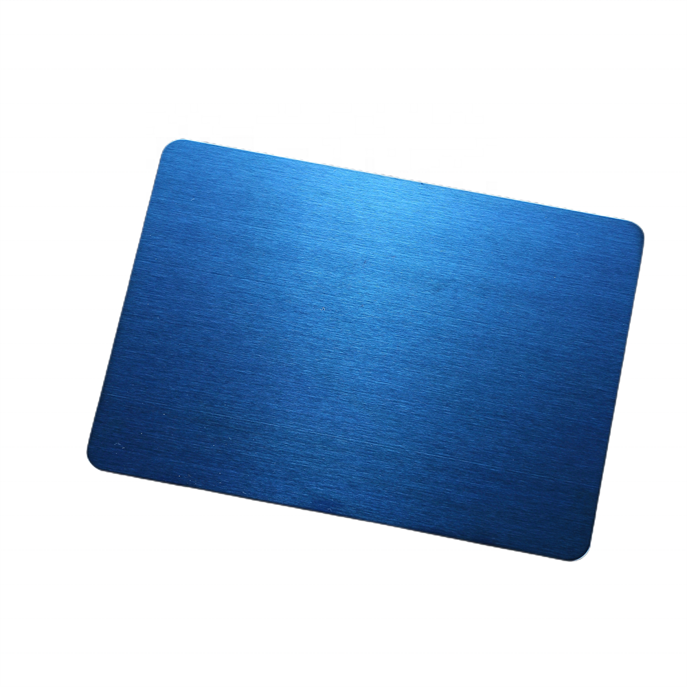 Hot-selling sapphire blue colored stainless steel sheets 316 hairline stainless steel for construction decoration