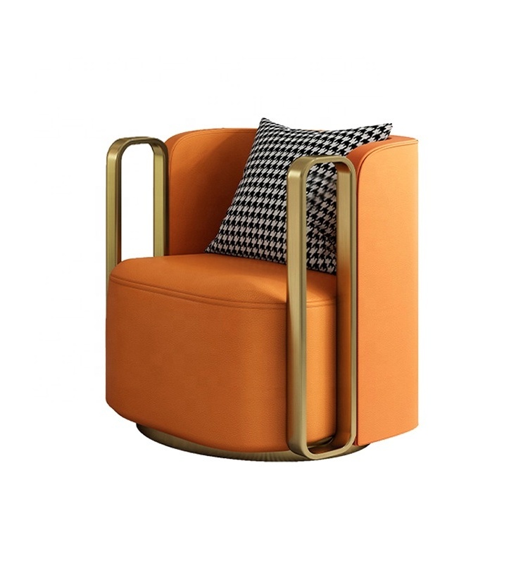 The balcony swivel chair emphasizes the swivel chair in the living room