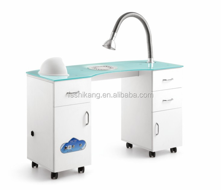 Commercial Furniture Plastic Nail Table Manicure Table Used Nail Salon Furniture Nail Technician Tables