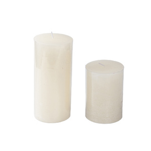 Paraffin Wax White Pillar Candle Church Wedding European Decoration Unscented Color Pillar Candles