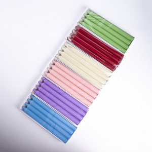 Wholesale Cheap Classic Stick Color Candles Handmade church stick Candle For Wedding