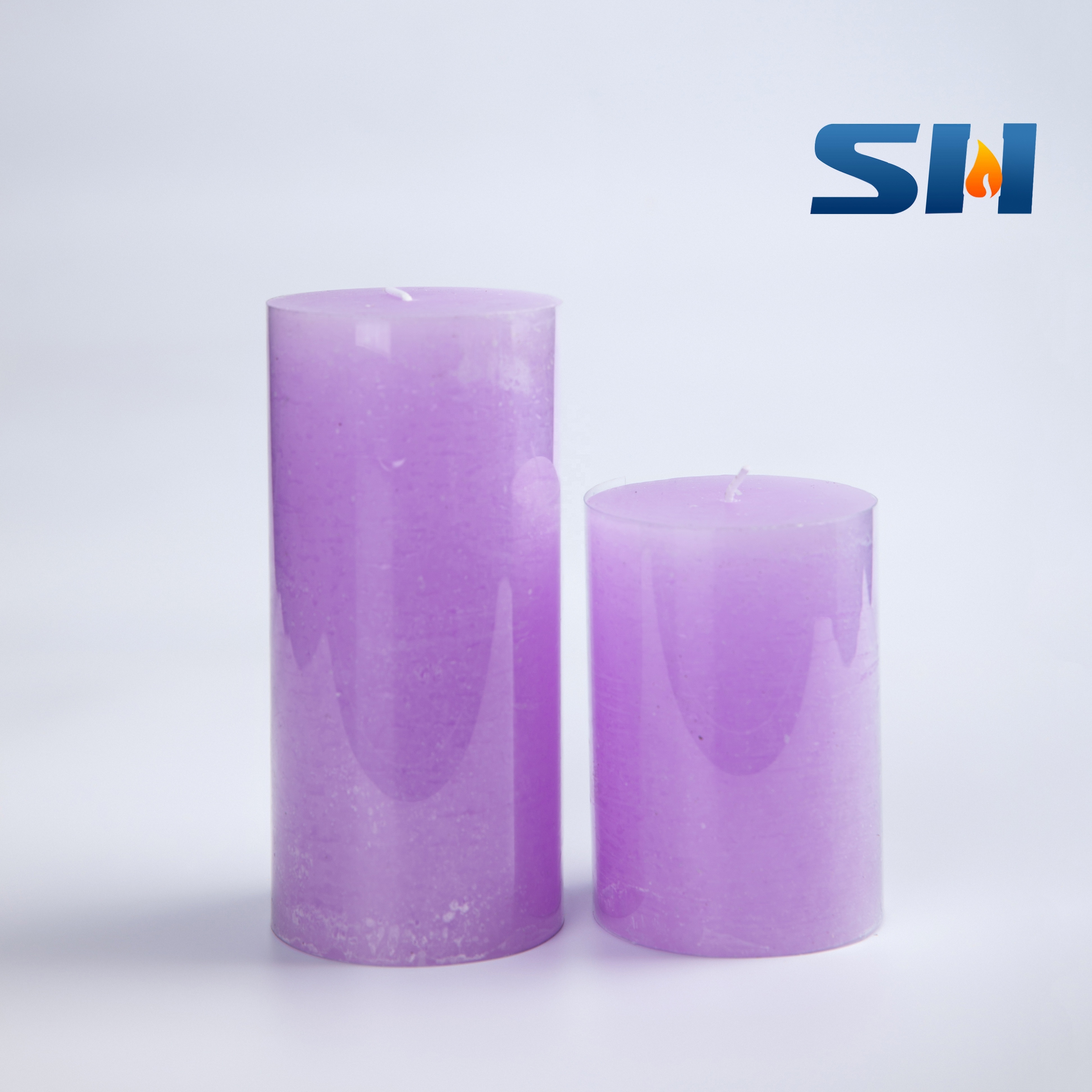 Romantic Christmas Halloween Pure Paraffin Wax Pillar Large Candle Wholesale Bulk Ivory White Pillar Wax Candles