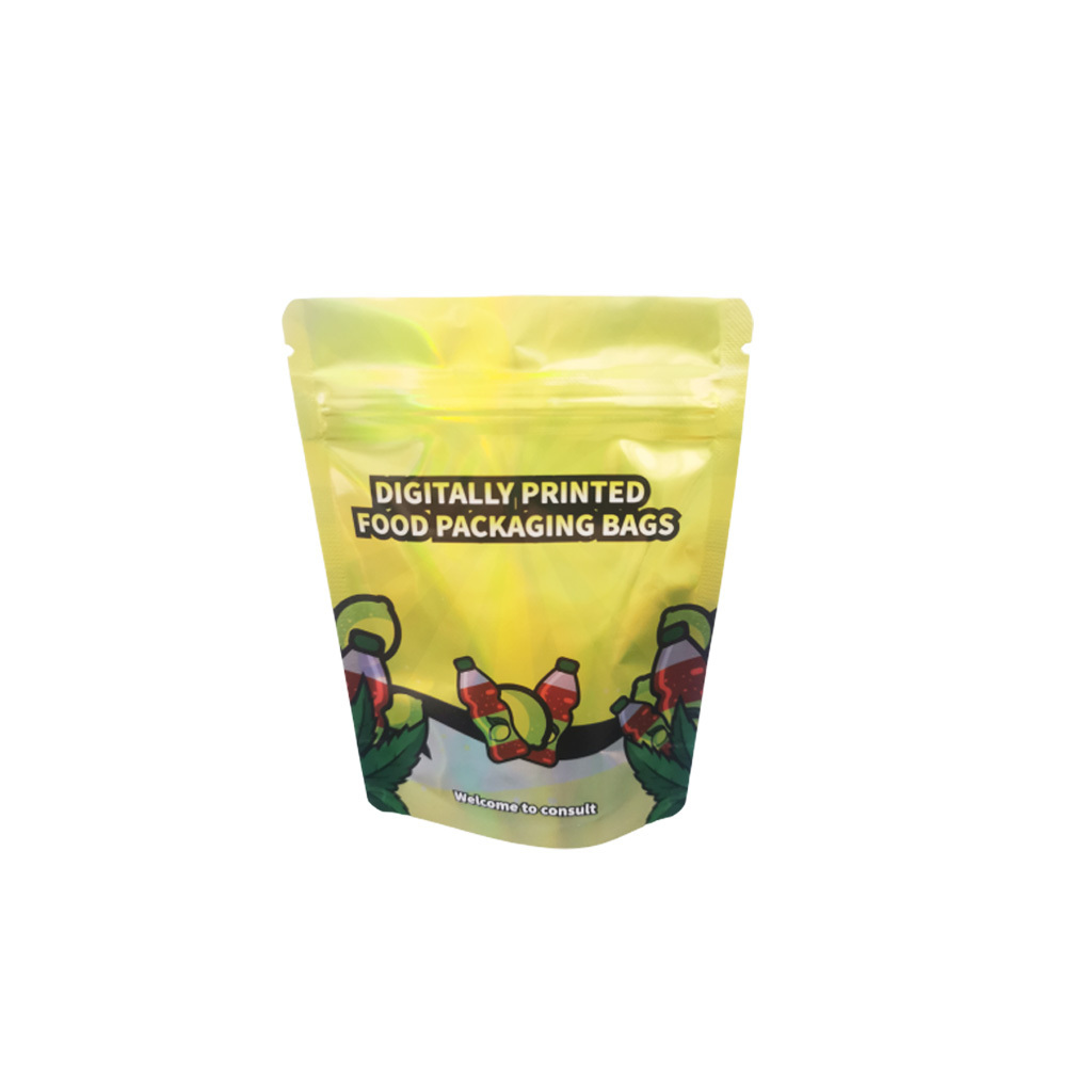 Custom Printed Logo Cheap Heat Sealed Tortilla Wraps Packaging Food Safe Bread Packaging Mylar Bag