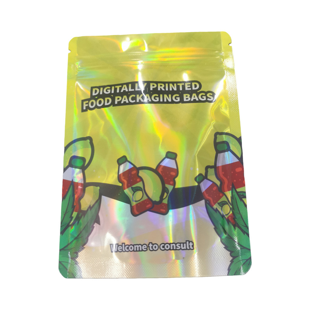 Custom Printed Logo Cheap Heat Sealed Tortilla Wraps Packaging Food Safe Bread Packaging Mylar Bag