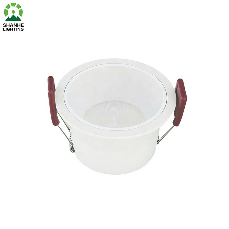 Shanhe Custom Aluminium Lighting Fixture IP65 Waterproof Anti Glare 7w Recessed Led Downlight