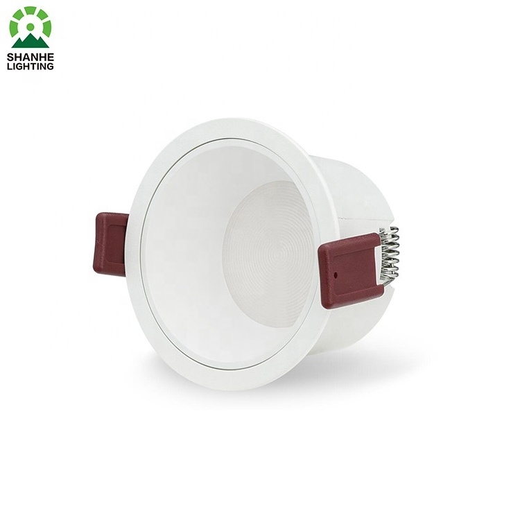 Shanhe Custom Aluminium Lighting Fixture IP65 Waterproof Anti Glare 7w Recessed Led Downlight