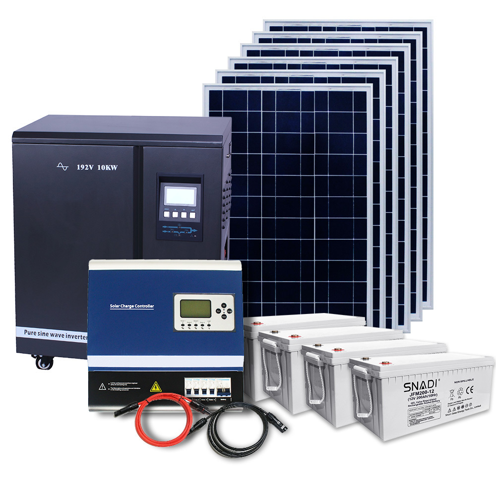 SNADI Complete Off Grid 10kw Solar System 10 Kw Solar Energy 10000w Solar Panel