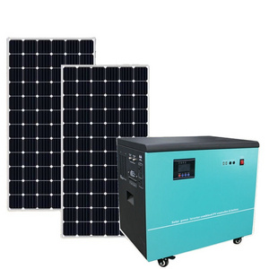 2kw Solar Power System Home Lights/ Fan And Tv Portable Solar Generator Running Solar Power System