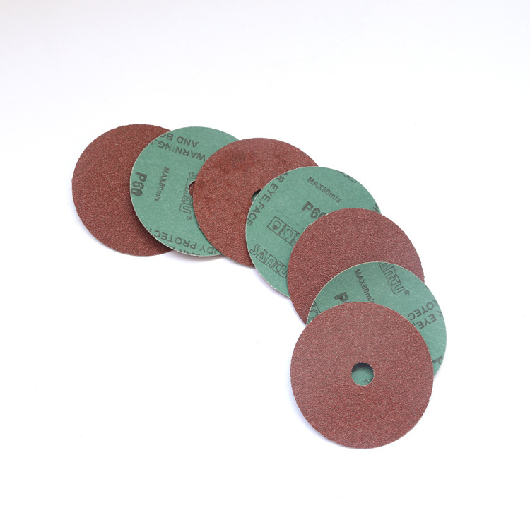 Abrasives Tools Red Round Sandpaper For Grinding Metal