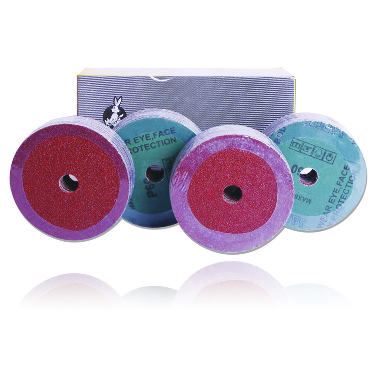 Abrasives Tools Red Round Sandpaper For Grinding Metal