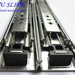 53mm Metal Heavy Duty Telescopic Slide, ball bearing drawer slide