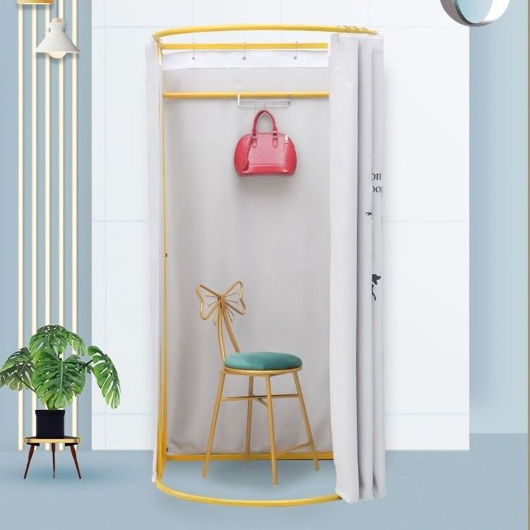 very nice portable easy assemble small packing movable colorful fitting dressing room folding