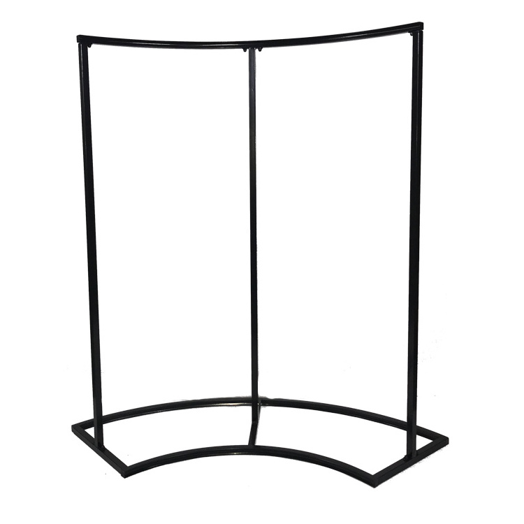 Floor standing metal clothing display rack hanging clothing display stand