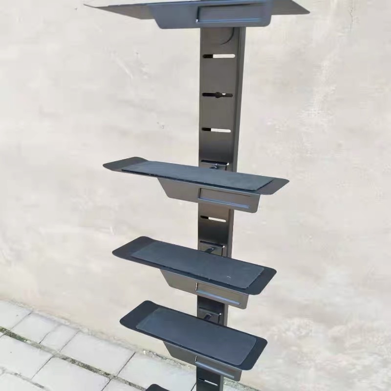 China wal slot Shoe Display Rack for Shop Design customized Multilayer Sports Shoes Display Stand