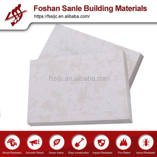 Sound insulation 6mm calcium silicate board for ceiling and wall partition