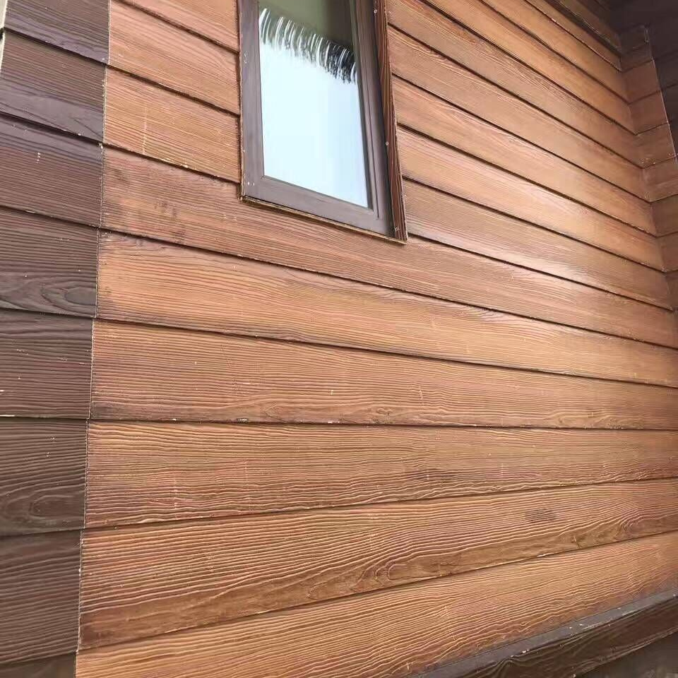 High Quality Wood Grain Texture Fiber Cement Board Cladding Exterior Wall Panels Siding 3000mm