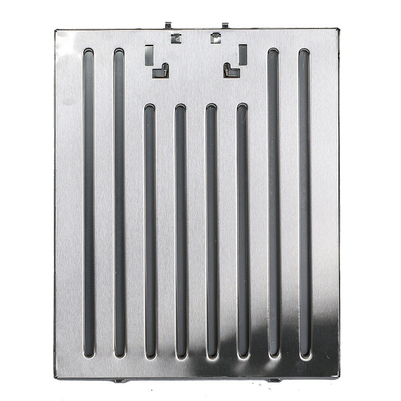 Stainless steel latch kitchen hood chimney baffle filter