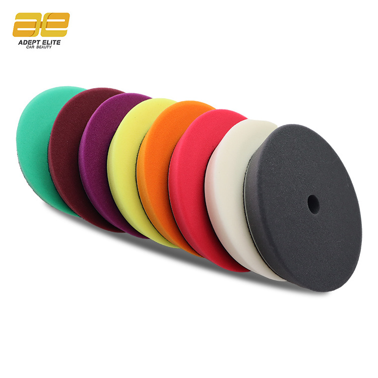 Flat Sponge Polishing DA RO Buffing Beveled Pad With Cushion Layer For Car Care In 4 Inch 5 Inch 6 Inch 7 Inch