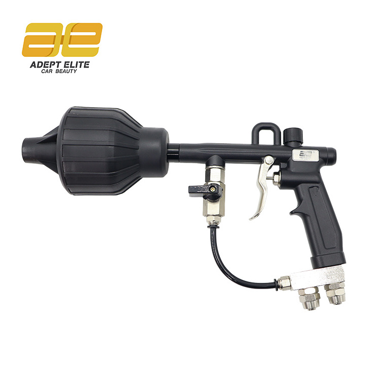 Adjustable AE824 Water Jet Stream Car Washing Double Interface Foam Tornado Car Cleaning Gun Double Tube Fine Washing Foam Gun