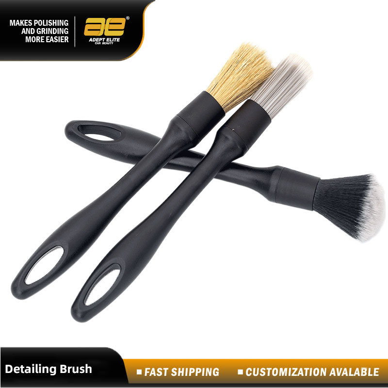 3 Pack Detailing Brush Set Car Cleaning Brushes for Car Leather Air Vents Rim Cleaning Car Cleaning Tools