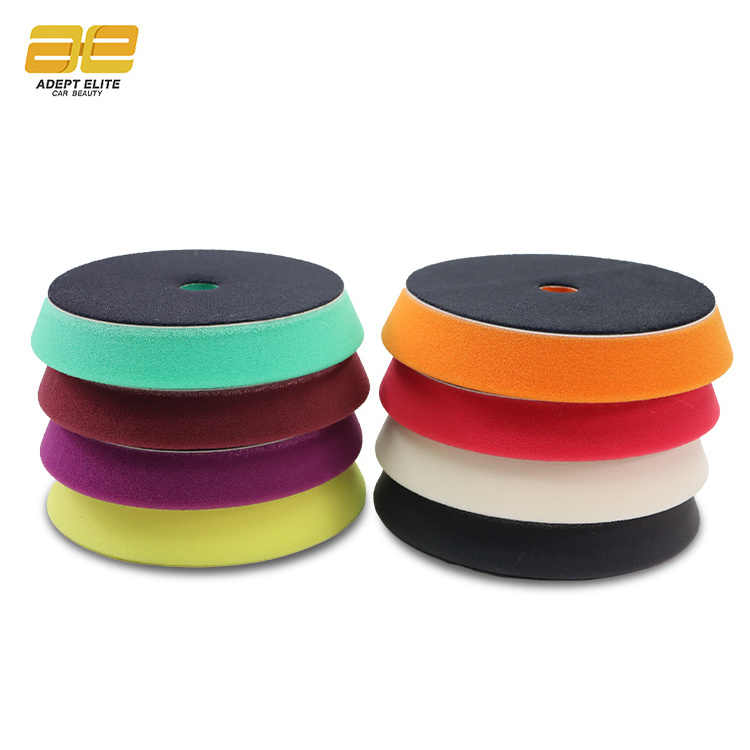 Flat Sponge Polishing DA RO Buffing Beveled Pad With Cushion Layer For Car Care In 4 Inch 5 Inch 6 Inch 7 Inch