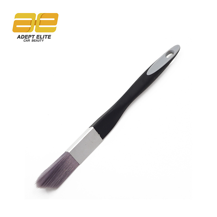 Auto Detailing Seamless Aluminium Ferrule Car Vent Cleaner Car Detail Triangular Brush for Auto Care