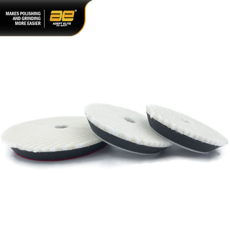 3 4 5 inch Wool Buffing Cutting Disc Sheepskin Japan Type Wool Polishing Pad Sumeite Car Detailing Wool Pad