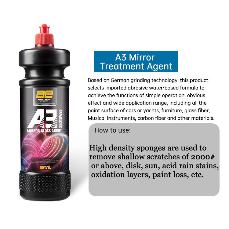 Wholesale Water Based 1000ml AE A3 Car Polishing Compound Scratches Remover Ultra Fine Mirror Finish