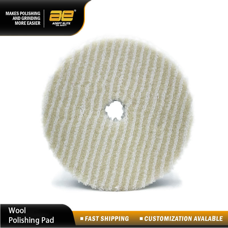 3 4 5 inch Wool Buffing Cutting Disc Sheepskin Japan Type Wool Polishing Pad Sumeite Car Detailing Wool Pad