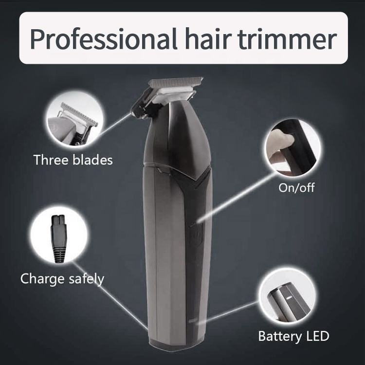 Professional hair clippers  cordless rechargeable Ceramic titanium-plated blades electric hair trimmer