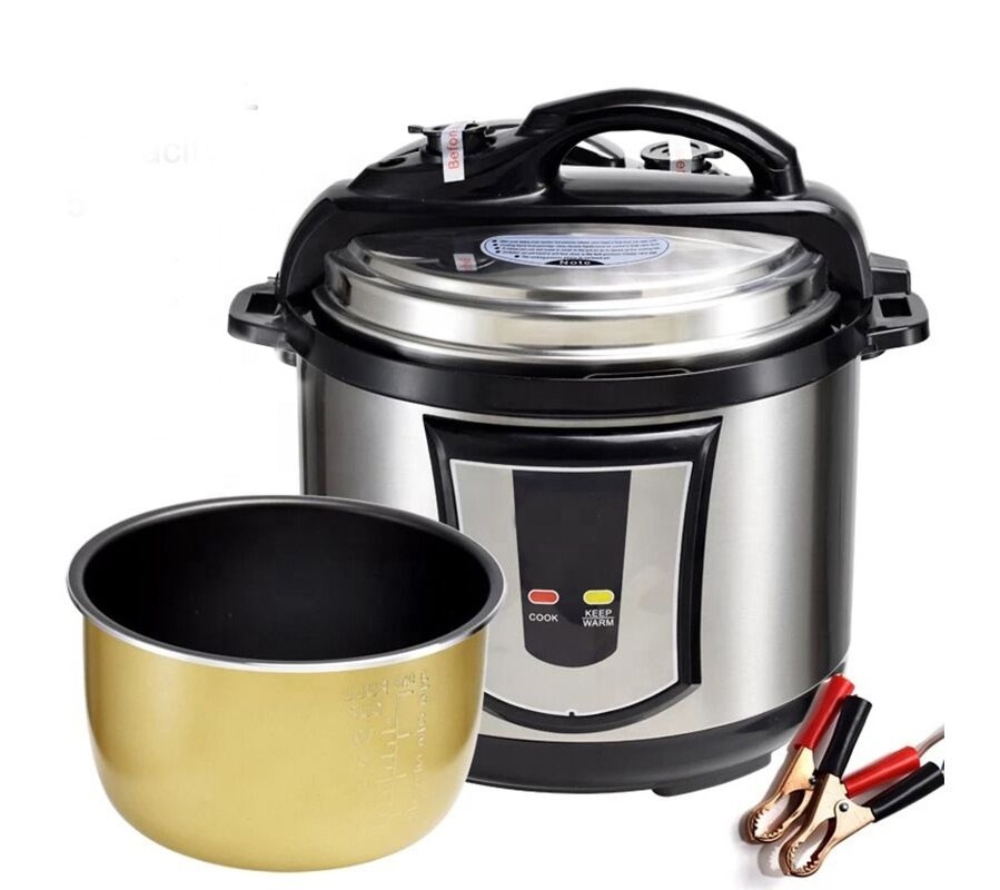 12V 24v dc electric pressure cookers can use battery power supply solar pressure rice cooker 250W-300W