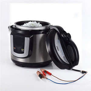 12V 24v dc electric pressure cookers can use battery power supply solar pressure rice cooker 250W-300W