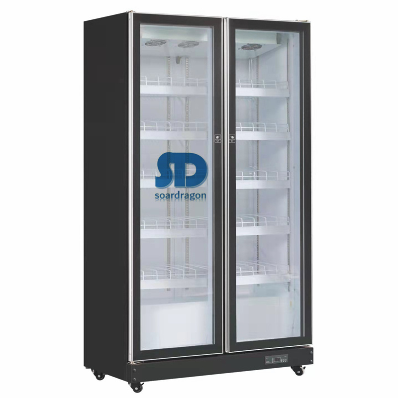 Soardragon walk in display cold room glass door Tempered Refrigerator Glass Door with double/triple glass