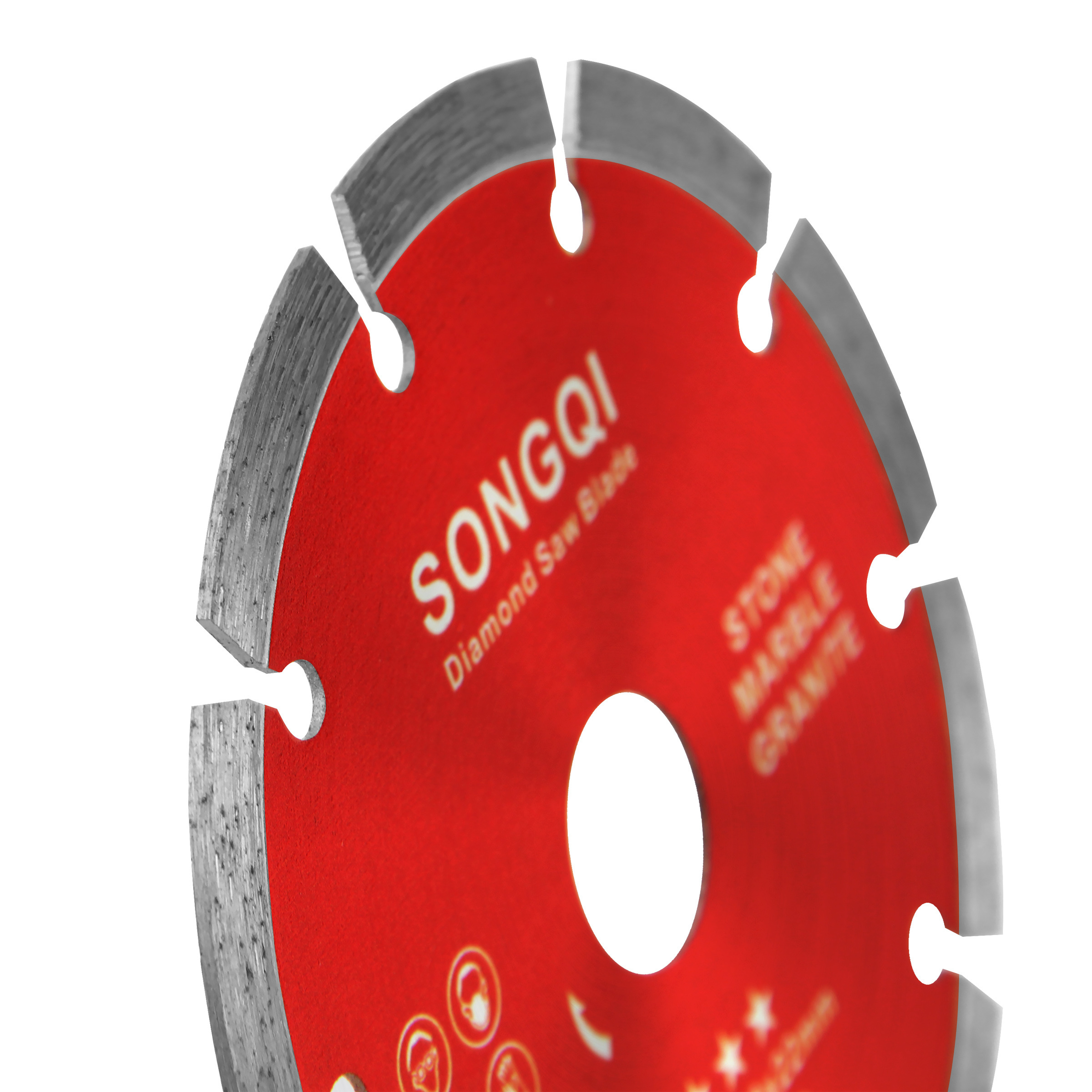 SONGQI 5-9Inch Segmented Stone Diamond Saw Blade For Granite/Reinforced Concrete/Stone Cutting Disc