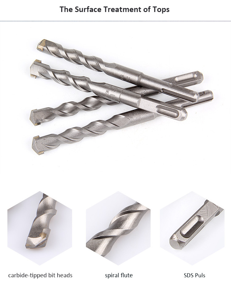 SONGQI Cross Head/ Flap Head SDS Plus Hammer Drill Tip Concrete Granite  Drilling Masonry Hammer Drill Bit