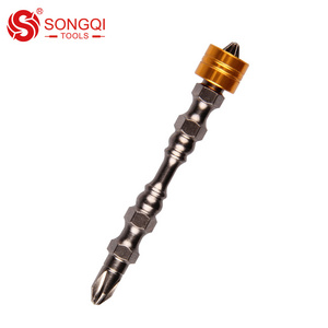 SONGQI 65MM Long PH2 screw driver bit double end magnetic screwdriver bit with coils